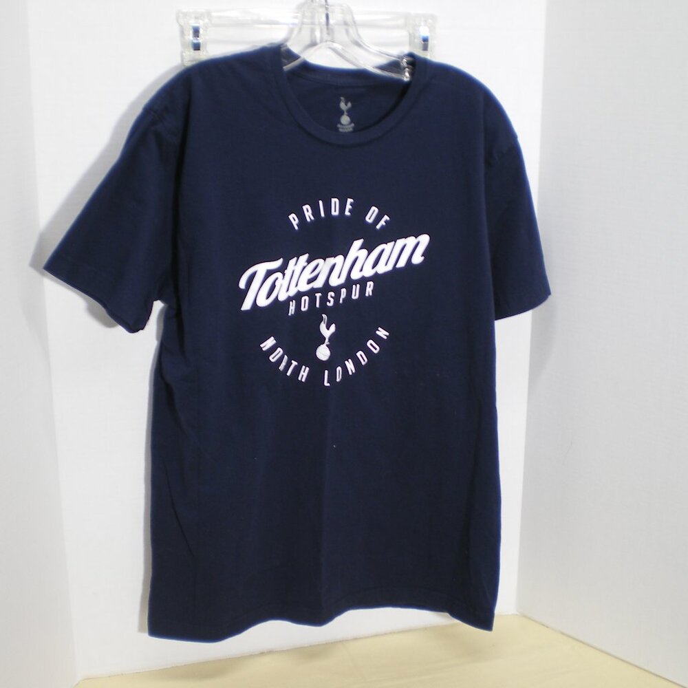 Pride of Tottenham Hotspur North London Soccer Navy Blue Tee Shirt, Size Large
